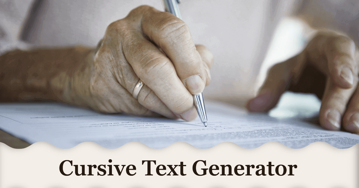 Cursive text generator online