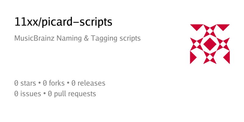 Github 11xx Picard Scripts Musicbrainz Picard Scripts - Abstract Photos - High Quality Full HD Collection