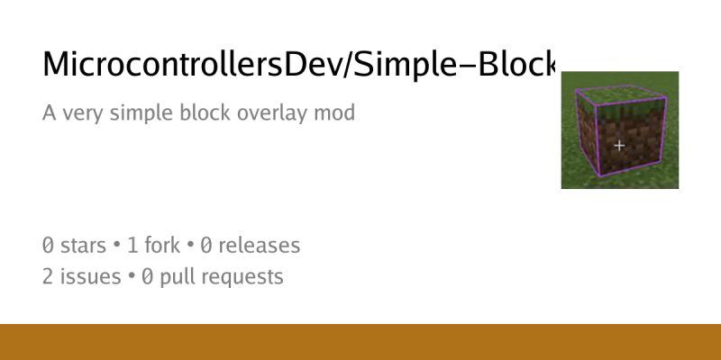 Github Microcontrollersdev Simple Block Overlay - Best Dark Arts in Retina