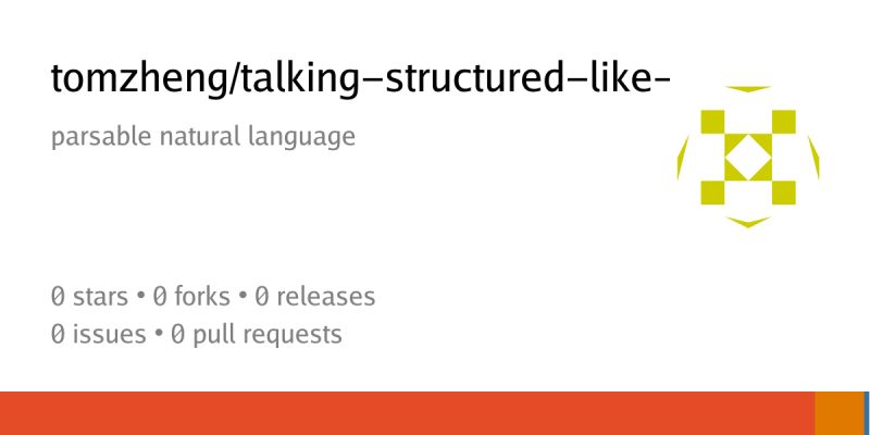 Github Tomzcn Talking Structured Like Program Code - Best Colorful Images in Ultra HD