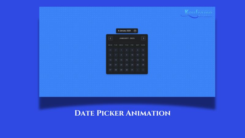 Responsive Datepicker Animation Using Html Css And Js - Stunning Vintage Art - Ultra HD
