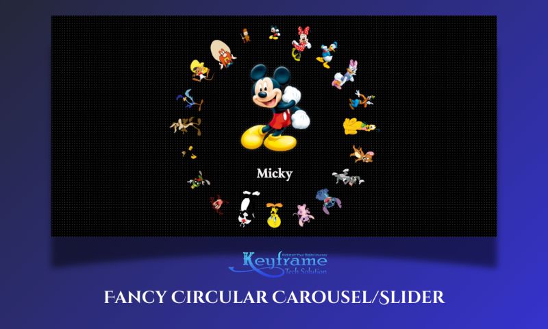 Animated Circular Carousel Slider Using Html And Css Only - Download Modern Colorful Illustration | Desktop