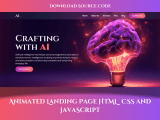 Animated Landing Page With Responsive In Html Css And Js