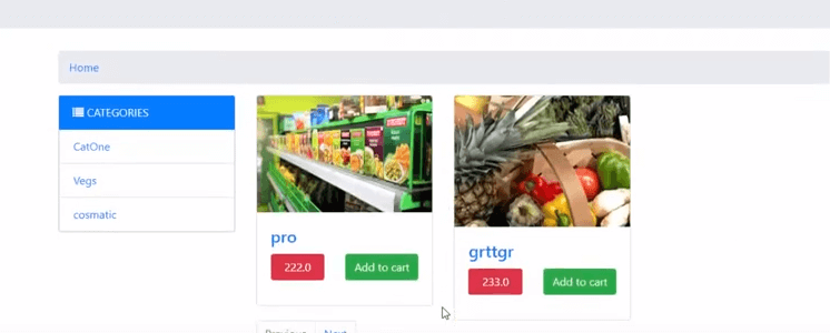 Home Screen Grocery App Groceries App Grocery Web App Design Online Shopping System in PHP.