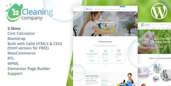 Cleaning Services WordPress Theme Nulled