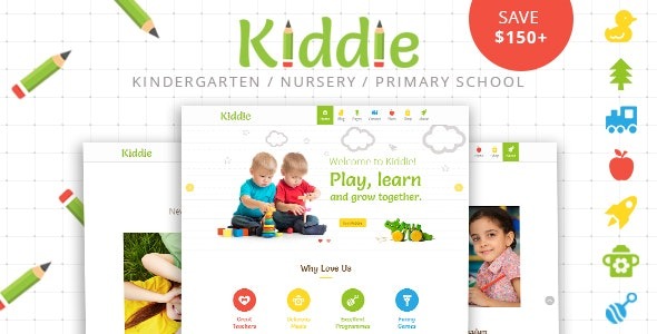Kiddie Kindergarten WordPress Theme Nulled