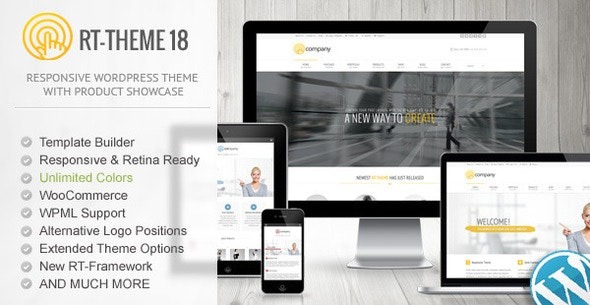 RT Theme 18 Responsive WordPress Theme Nulled