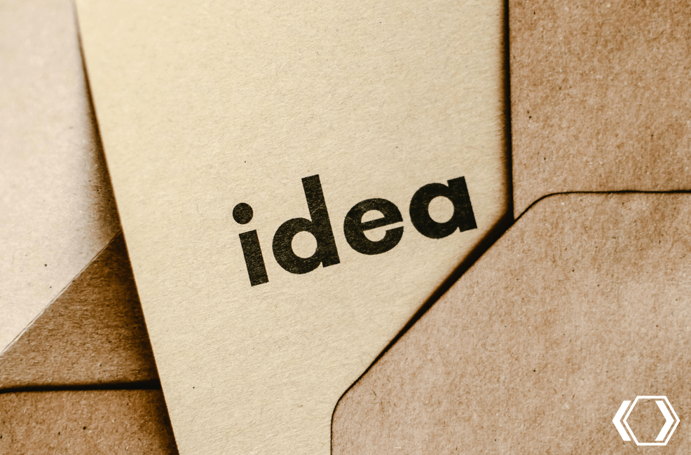 A slip of paper with 'idea' written on coming out of an envelope for a blog of ideas for how to use timers