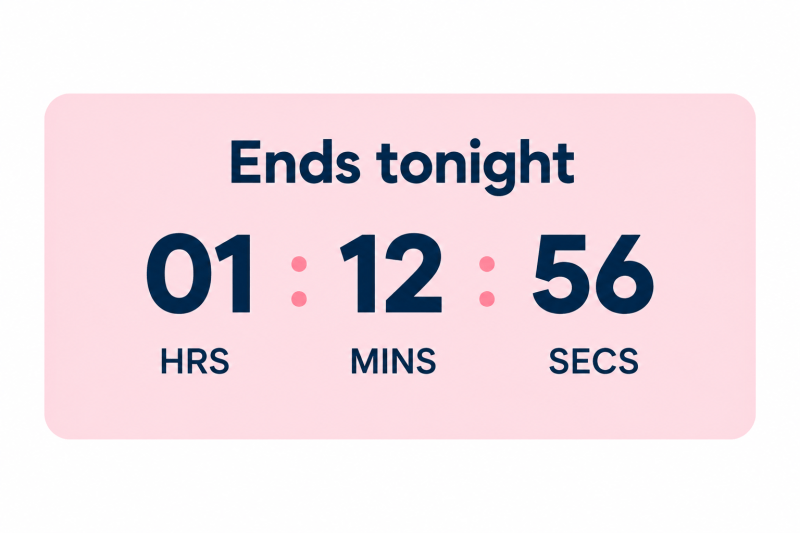 Email countdown timer example