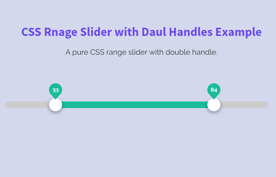 Pure Css Range Slider With 2 Handles Codeconvey Defines a control for entering a number whose exact value is not important like a slider control.