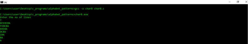 C Program For Character Alphabet Pattern 15 Codedost - Perfect Light Pattern - High Resolution