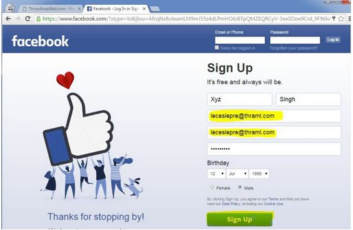 Create FB Account Without Phone Number & EMail