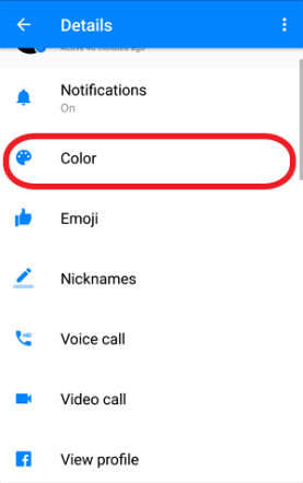 Messenger Color Change