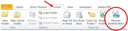 How to recover deleted e-mail messages in Outlook