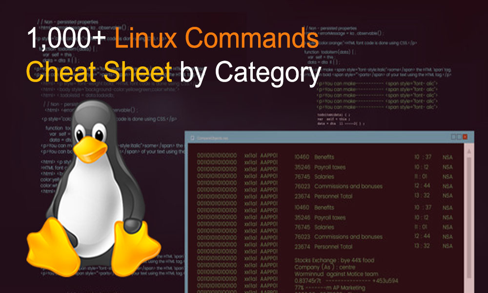 linux commands cheatsheet