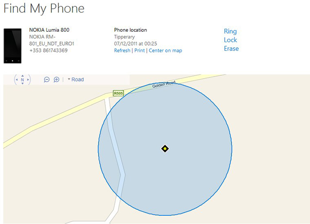 lost phone that Is turned Off