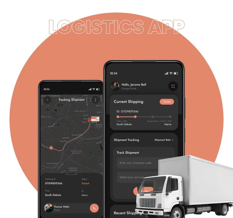 Logistics App Development Company - Beautiful 8K Geometric Arts | Free Download