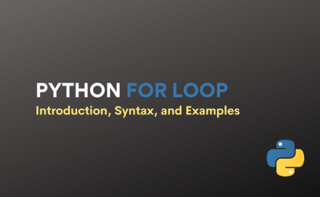 Python For Loop: Introduction, Syntax, And Examples | CodeForGeek
