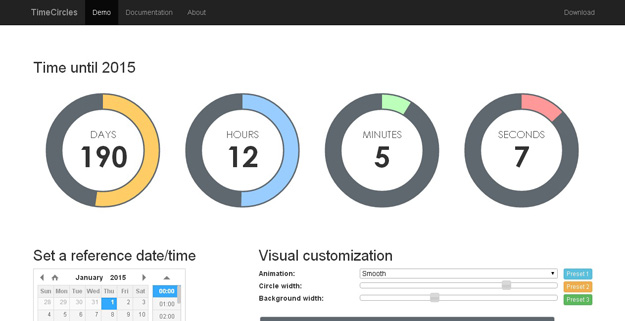 Attractive Jquery Circular Countdown Timer Plugin Timecircles Free Jquery Plugins - Space Textures - Elegant 4K Collection