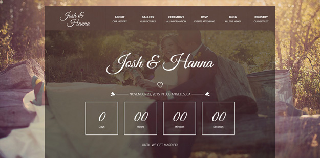 20 Html Wedding Website Templates Code Geekz - Best Sunset Wallpapers in Desktop