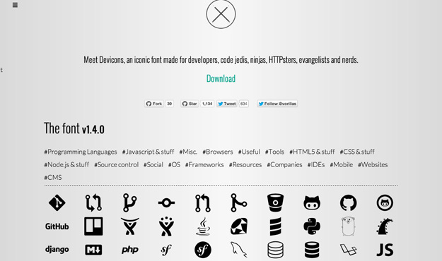 Devicons An Iconic Font For Developers - Minimal Design Collection - Mobile Quality