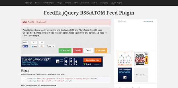 Jquery Rss Atom Feed Handling Plugin Feedek Free Jquery Plugins - Mountain Designs - Elegant HD Collection