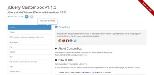 jquery custombox modal effects fadein transitions css3 newspaper such window slide many fall there
