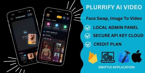 Plurrify AI Video Face Swap Image To Video Mobile App SwiftUI IOS