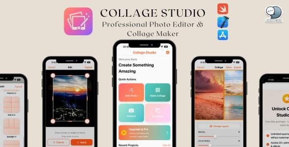 Collage Studio Professional Photo Editor Collage Maker iOS App