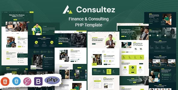 Consultez Finance Consulting PHP Template