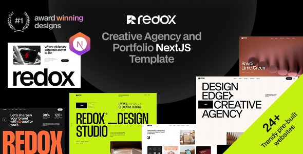 Redox - Creative Agency and Portfolio React Next JS Template 1 Redox Creative Agency and Portfolio React Next JS Template