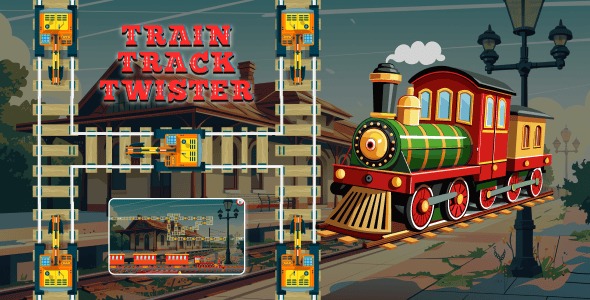 Train Track Twister HTML5 Game with AdMob
