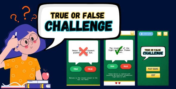 True or False Challenge %E2%80%93 HTML5 Quiz Game Construct 3 Template