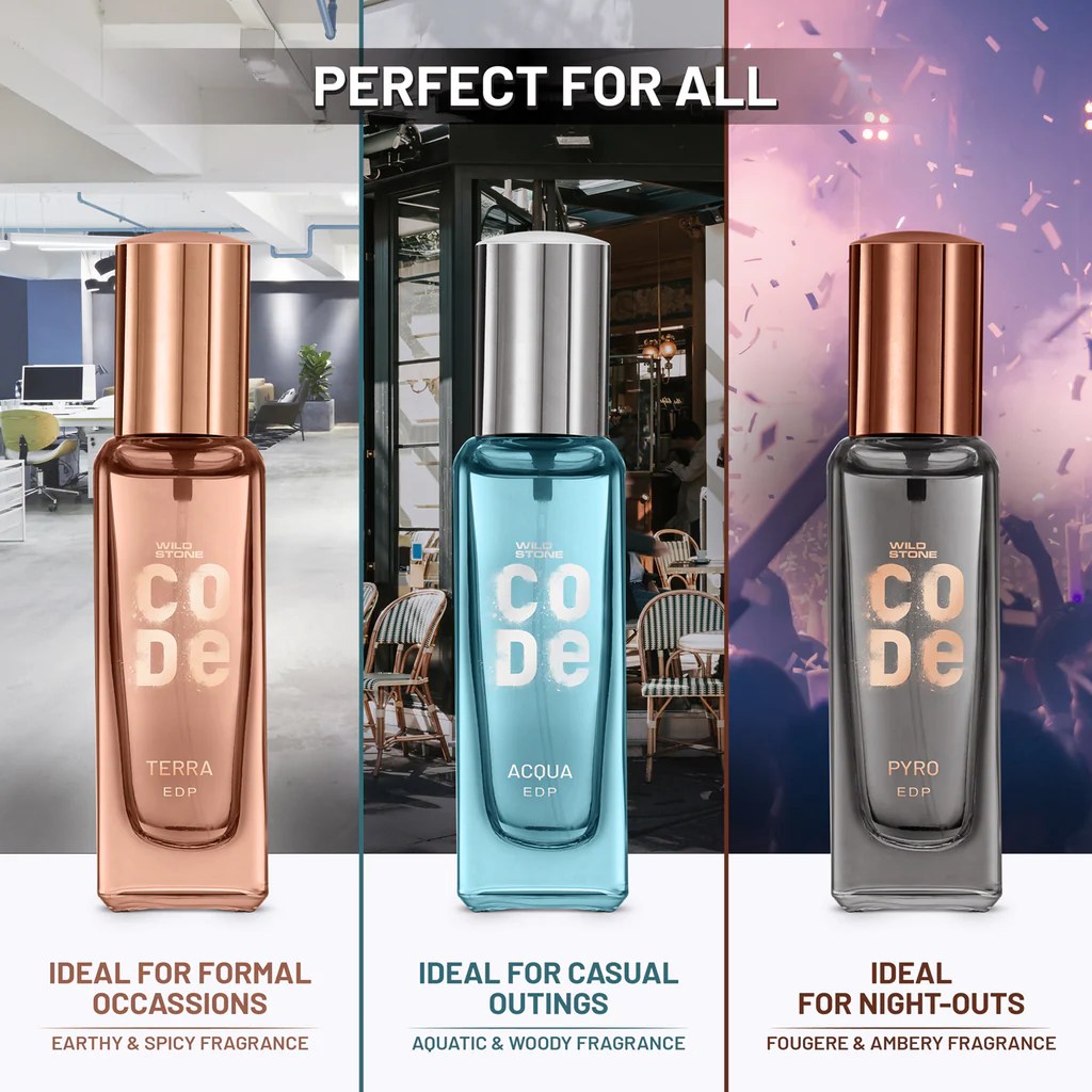 Code Luxury Perfume Gift Set Pack For Men Wild Stone Code