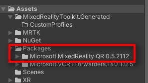  Once successfully installed, you will see the package in Assets-Packages