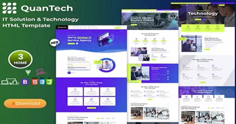 Technix Technology It Solutions Html Template Code Market - Download Beautiful Minimal Image | High Resolution