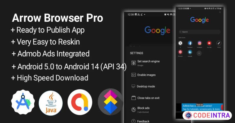 Secure Browser Android App Source Code Codeintra - 4K Space Patterns for Desktop