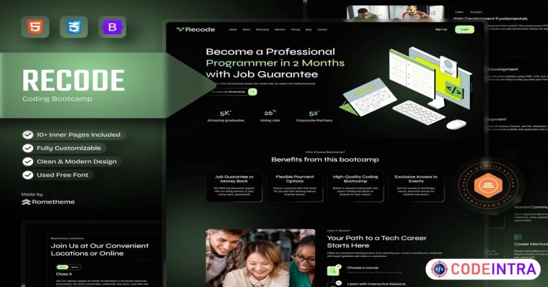 Recode Coding Bootcamp - Premium Vintage Background Gallery - Ultra HD