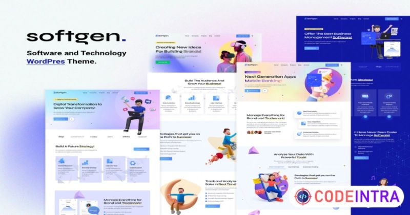 Softgen V1 0 1 Software Technology Wordpress Theme Wplocker Com - Premium Geometric Photo Gallery - Desktop