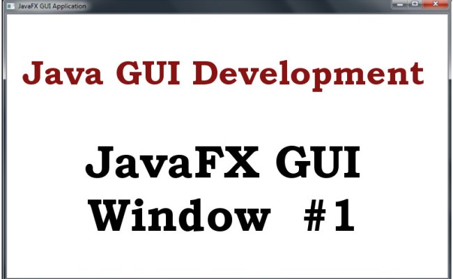 Java GUI - JavaFX Window Example - Codeloop