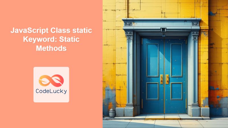 Javascript Class Static Keyword Static Methods Codelucky - Download Modern Dark Picture | Retina