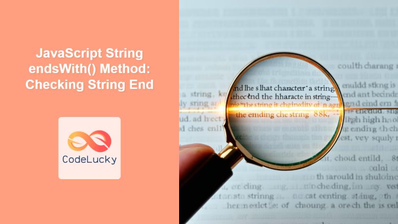 Endswith In Javascript Syntax Examples Of Endswith In Javascript - Light Photo Collection - 4K Quality