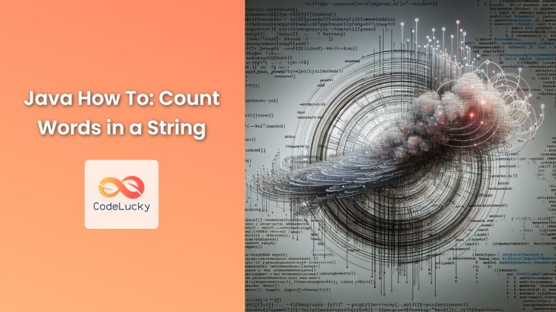 Java How To Count Words In A String Codelucky - Abstract Illustration Collection - Mobile Quality