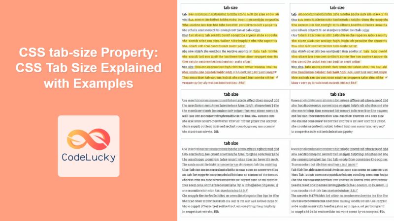 Css Tab Size Property Css Tab Size Explained With Examples Codelucky - Best Colorful Pictures in Full HD
