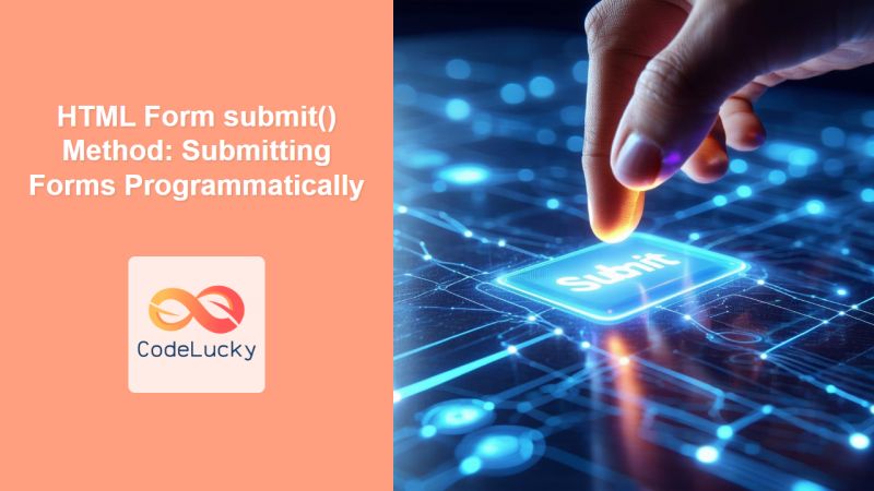 Html Submit Formmethod Property Submit Button Form Method Codelucky - Download High Quality Nature Image | HD
