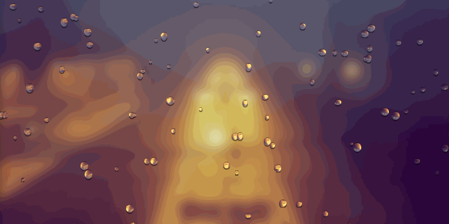 Raindrop on images using CSS
