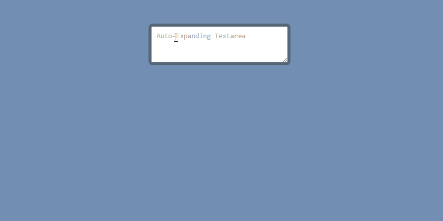 Auto-expanding Textarea