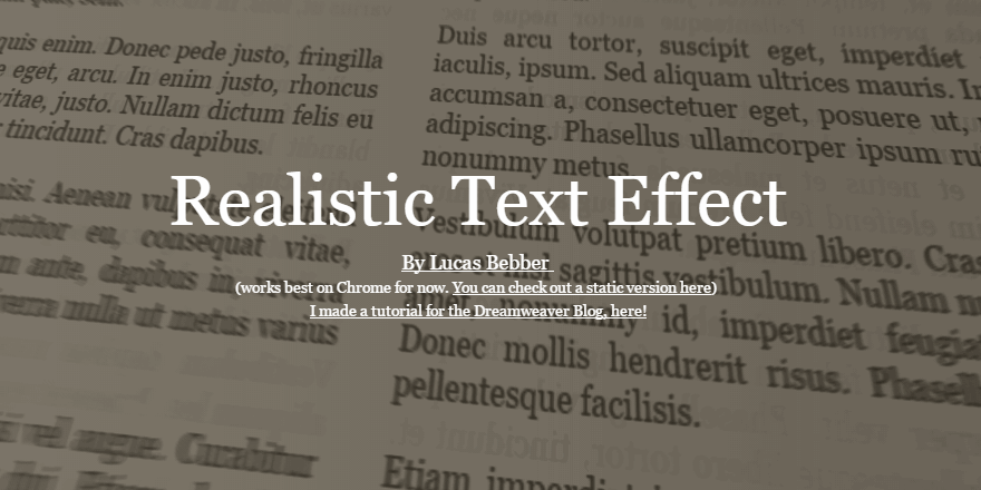 Scrolling Text Effect