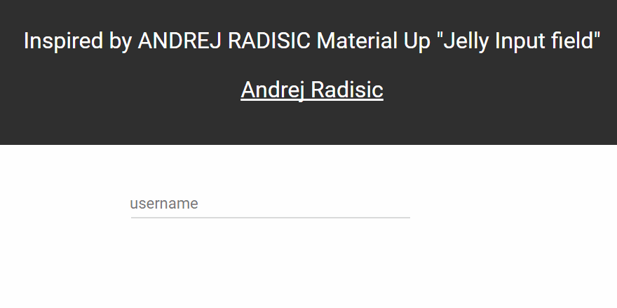 Javascript Jelly Input Field