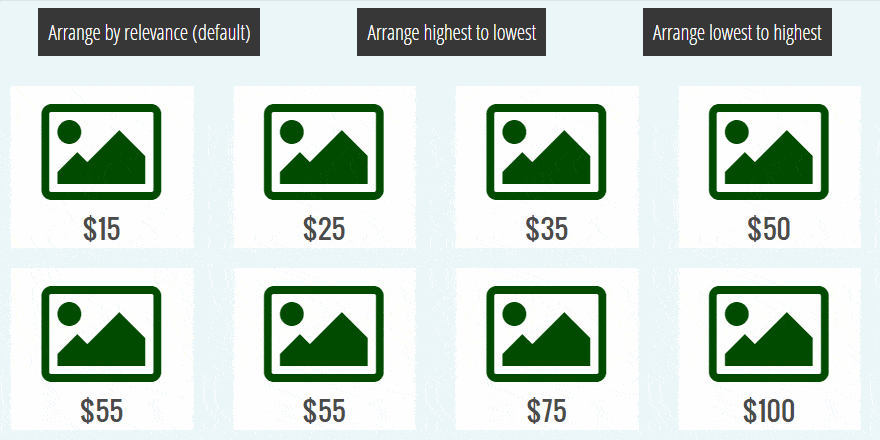 Image Grid Sorting Using Jade & Flexbox